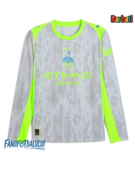 Manchester City Tricou Fotbal Replică 2025-26 Barbati Treilea Mâneci Lungi